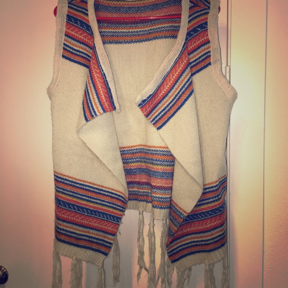 Sleeveless southwestern vest